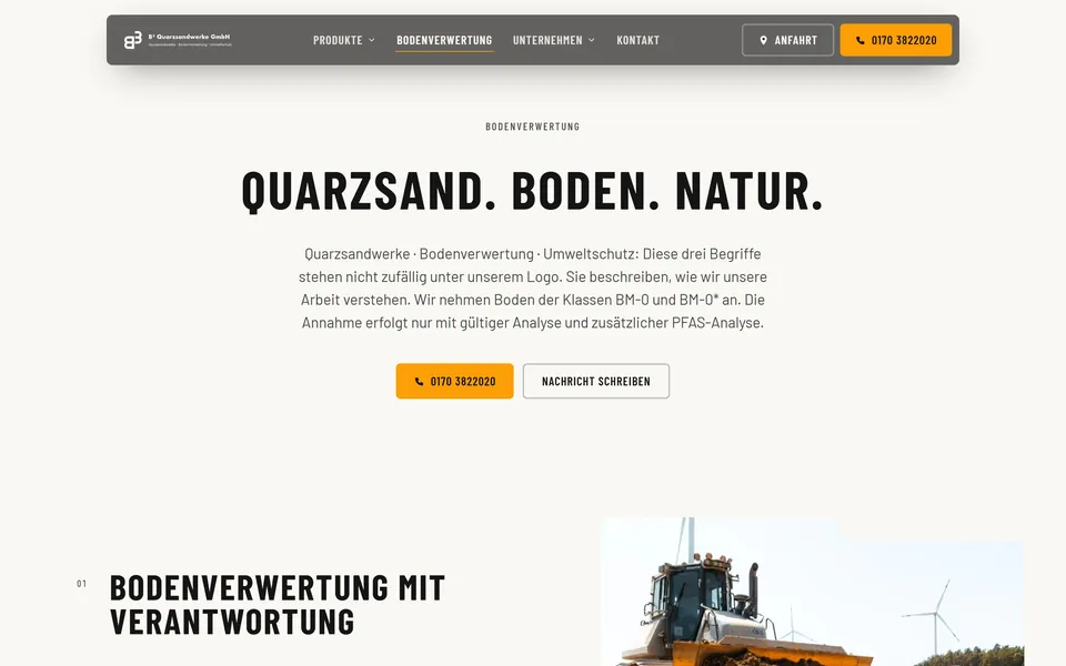 Bodenverwertung: Annahmebedingungen und Materialklassen